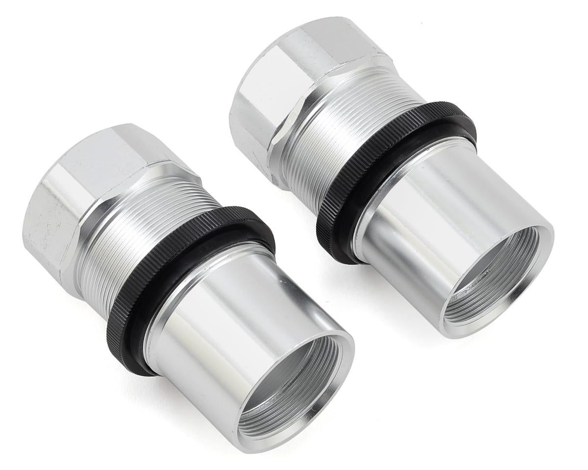 Fr/Rr Shock Body, Cap, AL, Slvr(2): MTXL — LOS253019
