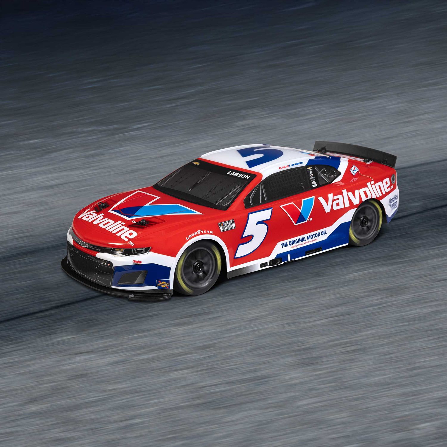 Losi 1/12 Nascar RC Race Car Kyle Larson No. 5 Valvoline 2025 Chevrolet Camaro Zl1 2S AWD RTR Brushed On Road — LOS1122505