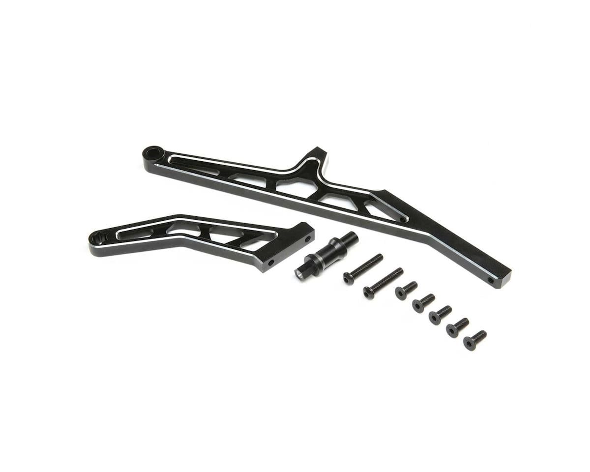 Chassis Brace Set,Rear,Aluminum, Black: DBXL-E 2.0 — LOS351015