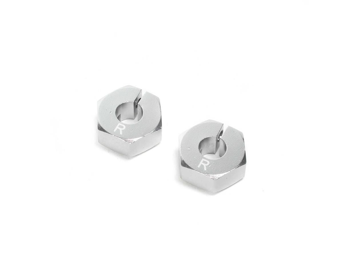 Clamping Rear Wheel Hexes, Aluminum: 22S — LOS332006