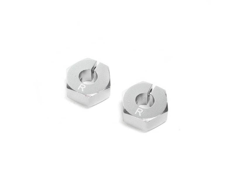 Clamping Rear Wheel Hexes, Aluminum: 22S — LOS332006