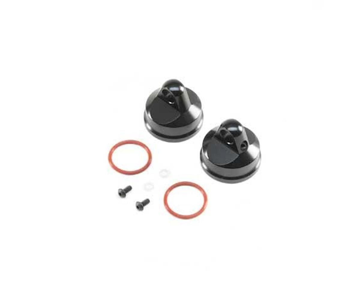 Shock Cap, Aluminum, Black (2): LST/2, 3XL-E — LOS343000
