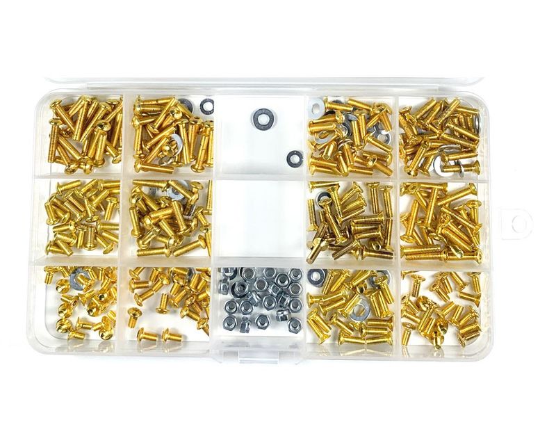 High Stainless Steel Screw Assortment Box for 1/10 RC Car (330 pcs) — RCE3119