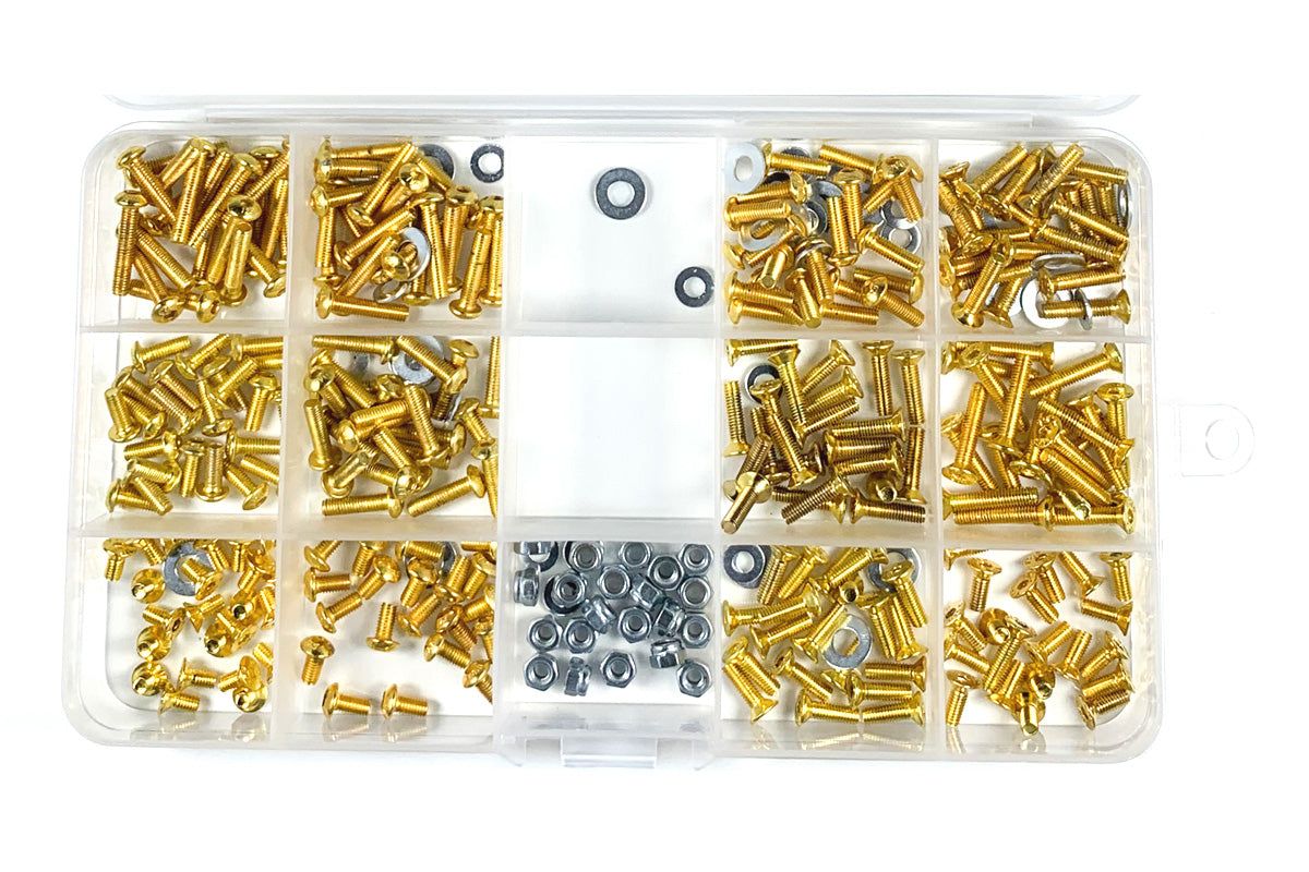 High Stainless Steel Screw Assortment Box for 1/10 RC Car (330 pcs) — RCE3119