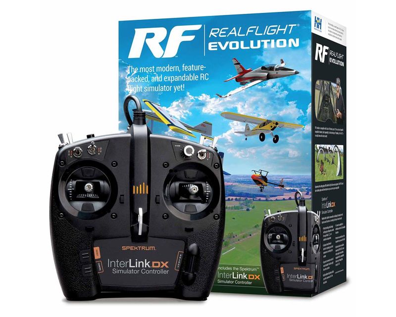 RealFlight Evolution RC Flight Simulator with InterLink DX Controller — RFL2000