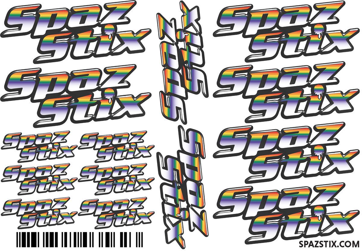 SpazStix Sticker Set, 6 x 4 — SZXSTICKERSET
