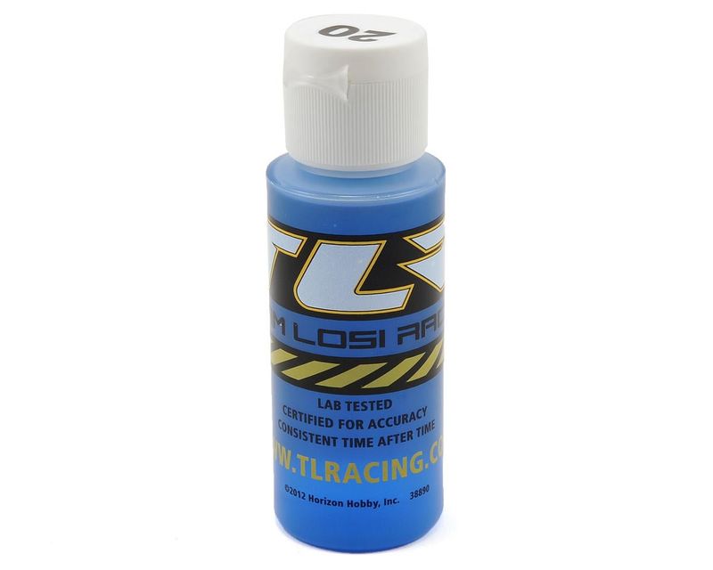 SILICONE SHOCK OIL, 20WT, 195CST, 2OZ — TLR74002