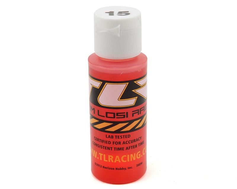 SILICONE SHOCK OIL, 15WT, 104CST, 2OZ — TLR74000