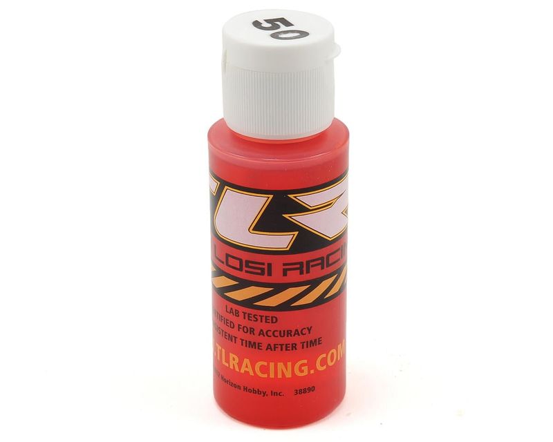 SILICONE SHOCK OIL, 50WT, 710CST, 2OZ — TLR74013