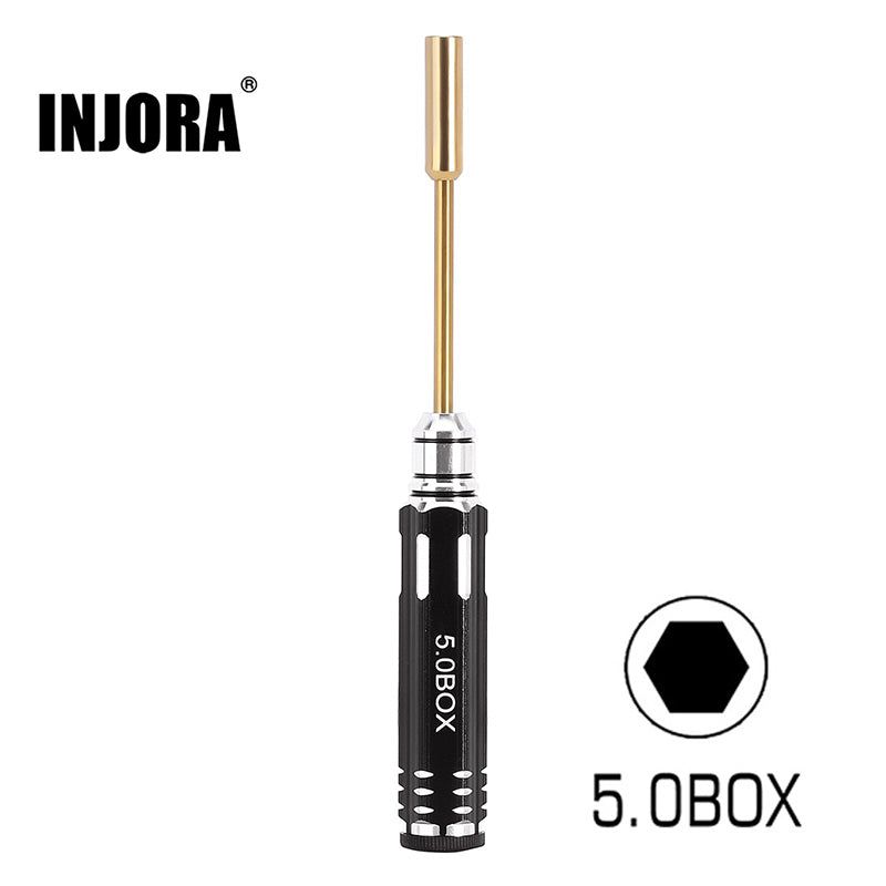 INJORA 5.0mm Hex Nut Driver Thin Walled Hexagon Wrench Socket for 1/18 TRX4M - TOOL-LSD45B