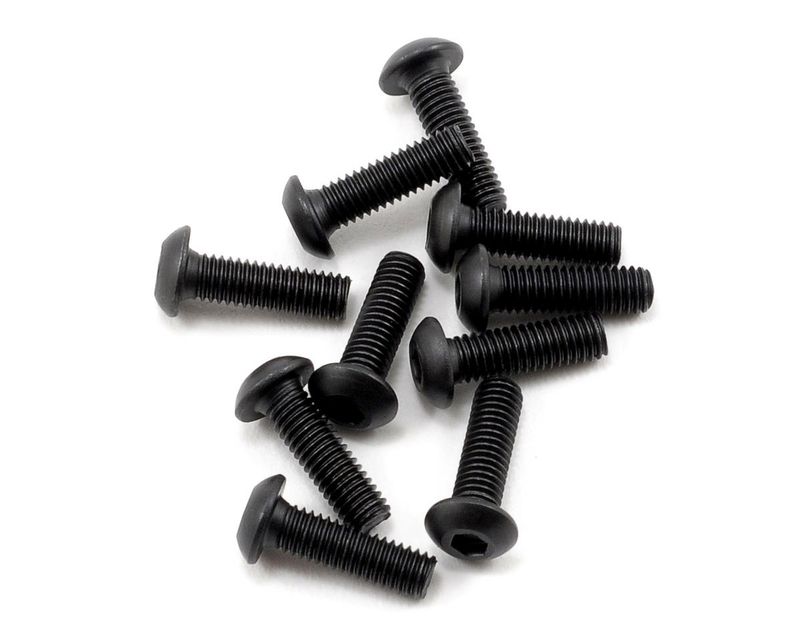 Button Head Screws, M3 x 10mm (10) — TLR5903