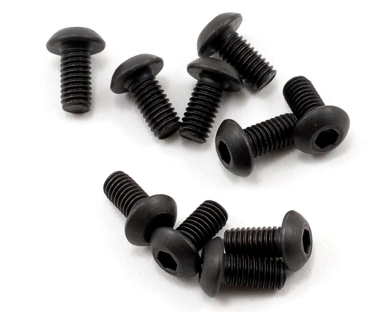 Button Head Screws, M3 x 6mm (10) — TLR5901
