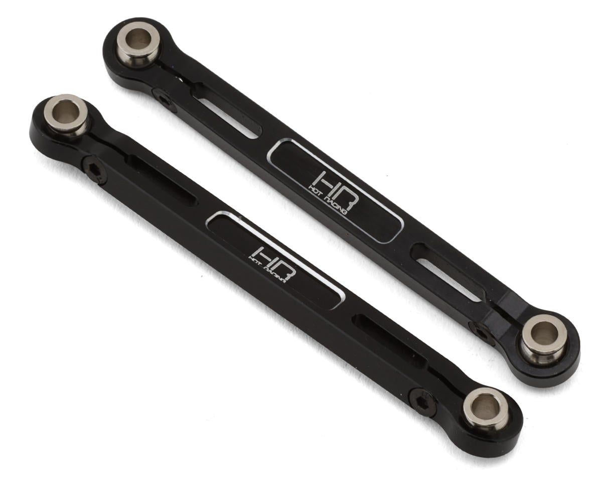 Hot Racing Aluminum Steering Toe Links for Traxxas® Mini Maxx® (Black) (2) — HRAMMX49T01