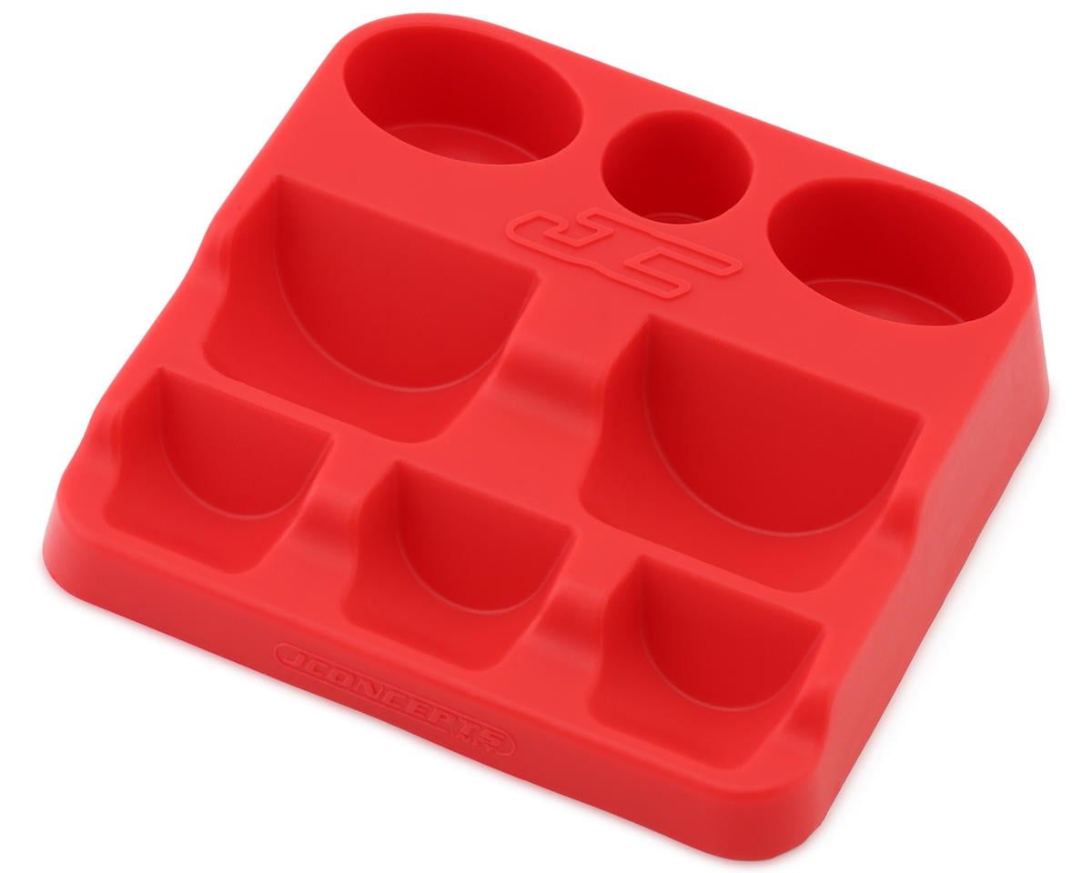 JConcepts RM2 Fluids &amp; Grease Holding Station (Red) — JCO8154