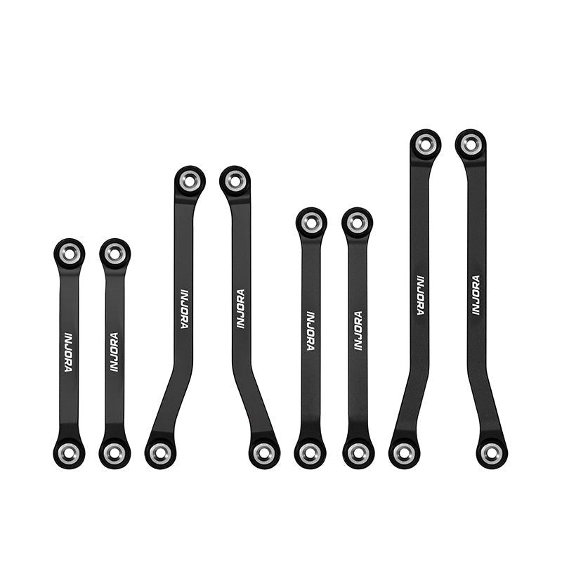 INJORA Aluminum High Clearance Chassis Links for 1/32 Redcat Ascent-32 V1 V2 (ASC32-04) - ASC32-04BK