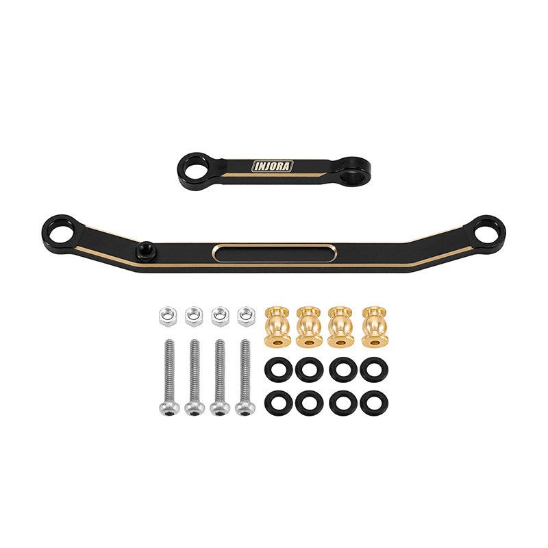 INJORA Black Coating Brass Steering Links for SCX24 - SCX24-50BK