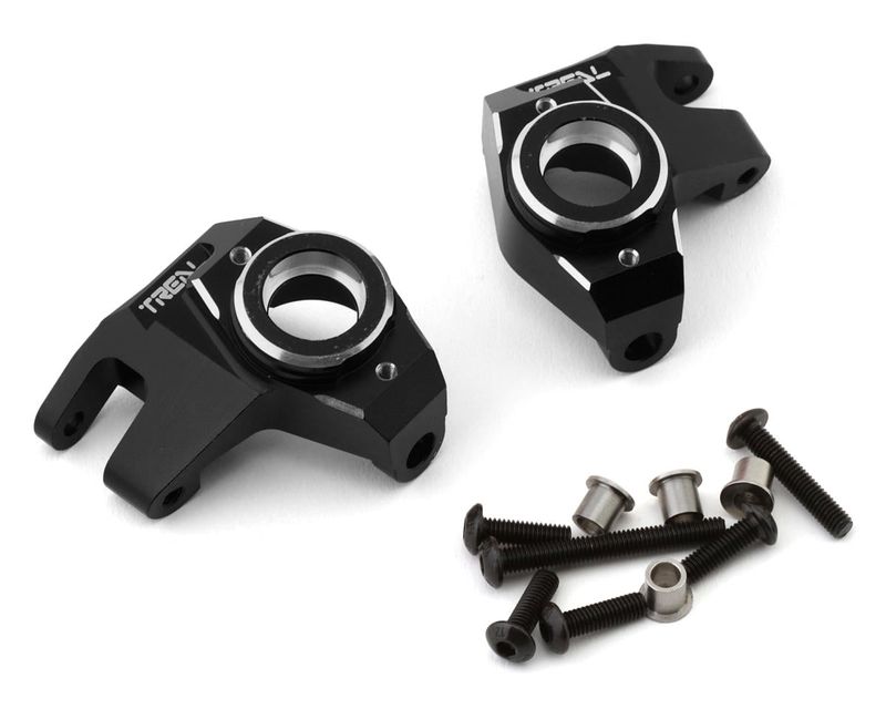 Treal Hobby Axial SCX10 III CNC Aluminum Front Steering Knuckles (Black) (2) — TLHTSCX10_III-31