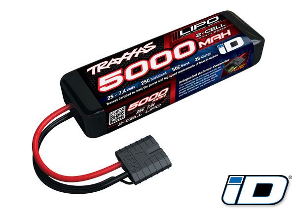 5000 mAh 7.4 Volt 2-Cell LiPo Battery — 2842X