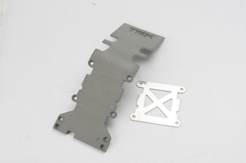 Gray Rear Skid Plate with Reinforcement — 4938A