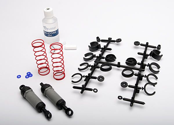 Long Gray Front Ultra Shocks with Springs (2) — 3760A