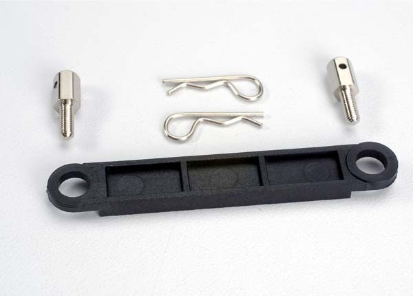 Black Battery Hold-Down Plate with Hardware — 3727