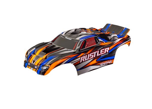 Rustler 2WD Orange Clipless Body — 3721-ORNG