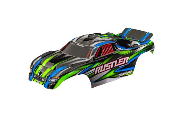 Rustler 2WD Green Clipless Body — 3721-GRN