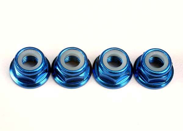 Aluminum 5 mm Nylon Lock Nuts (4) — 4147X
