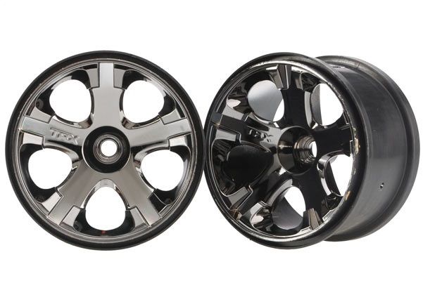 All-Star 2.8" Black Chrome Wheels (2) — 5577A