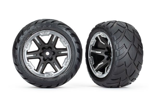 RXT 2.8" Black &amp; Chrome Wheels &amp; Anaconda Tires (2) — 6775X