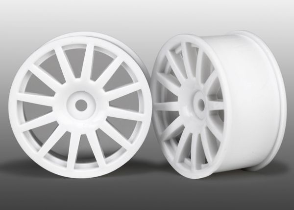 LaTrax Rally White 12-Spoke Wheels (2) — 7571