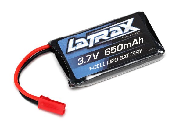 650 mAh 3.7 Volt 1-Cell LiPo Battery — 6637