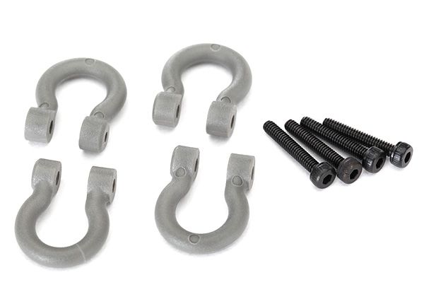 TRX-4 Gray Bumper D-Rings with Screws — 8234