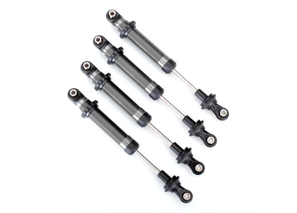 Long Silver Aluminum GTS Shocks (4) — 8160