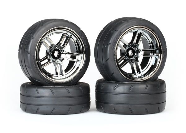 1.9" Black Chrome Wheels &amp; Response Tires (4) — 8375