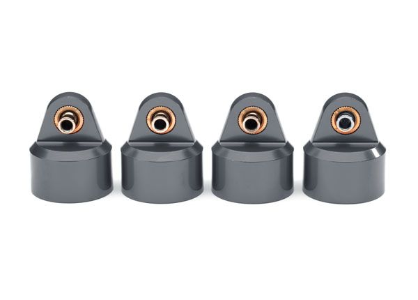 Gray Aluminum GT-Maxx Shock Caps (4) — 8964-GRAY