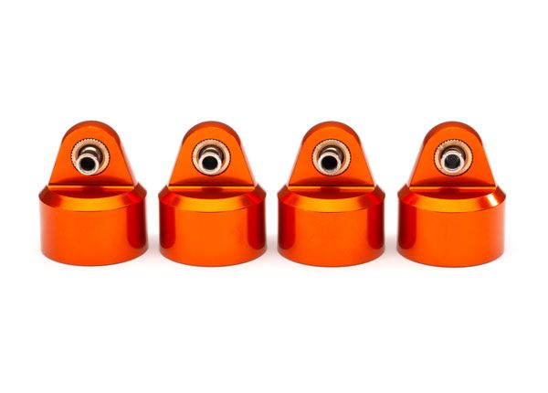 Orange Aluminum GT-Maxx Shock Caps (4) — 8964T