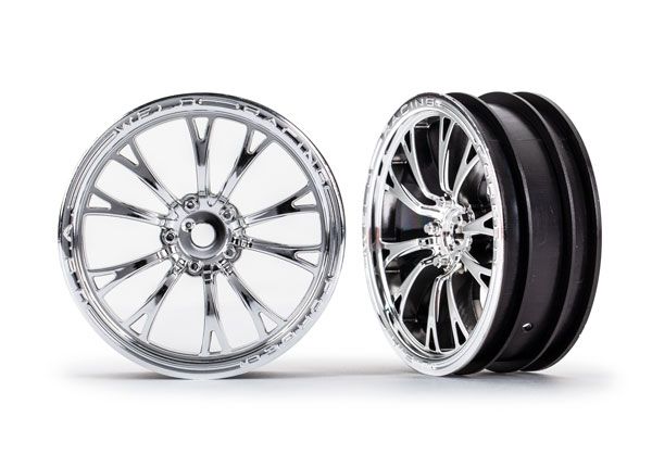 Weld Chrome Front Wheels (2) — 9472R