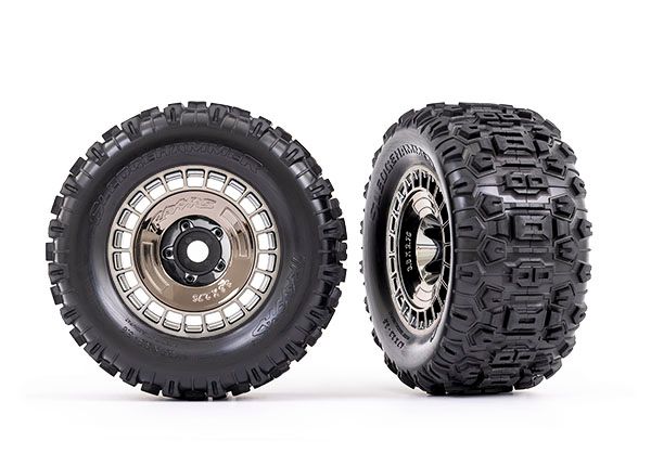 3.8" Modular Wheels &amp; Sledgehammer Tires (2) — 9572T