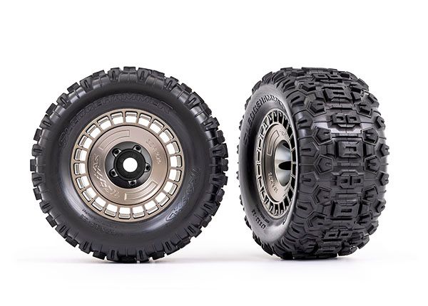 3.8" Modular Wheels &amp; Sledgehammer Tires (2) — 9572A