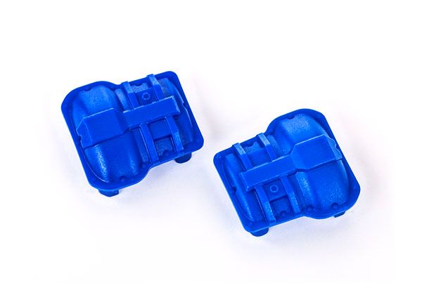 Blue Axle Covers (F&amp;R) — 9738-BLUE
