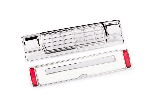 TRX-4M Ford F-150 Grille &amp; White Tailgate Panel — 9819-WHT