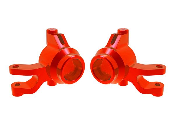 Red Aluminum Steering Blocks (L&amp;amp;R) — 10734-RED