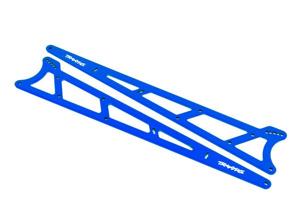 Blue Aluminum Wheelie Bar Side Plates (2) — 9462X