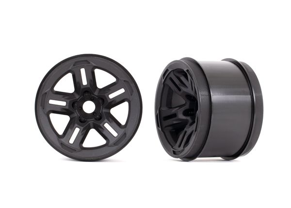 3.8" Black 5-Spoke Wheels (2) — 9671