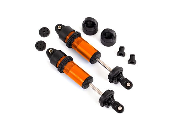 Orange Aluminum GT-Maxx Shocks (2) — 9660-ORNG