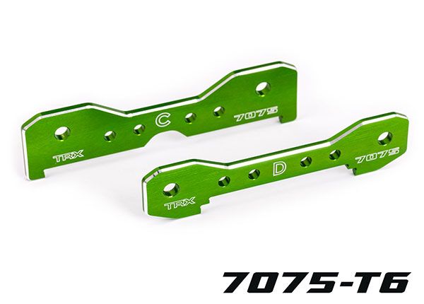 Sledge Green 7075-T6 Aluminum Sledge Rear Tie Bars — 9630G