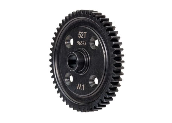 52-Tooth Machined Steel Spur Gear (1.0 Mod) — 9652X
