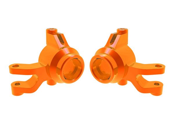 Orange Aluminum Steering Blocks (L&amp;amp;R) — 10734-ORNG