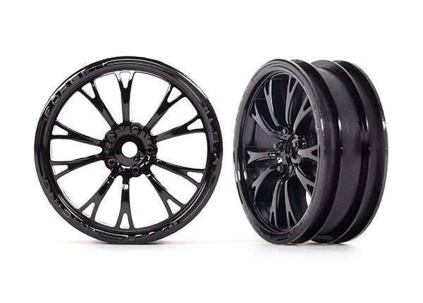 Gloss Black Weld Front Wheels (2) — 9472